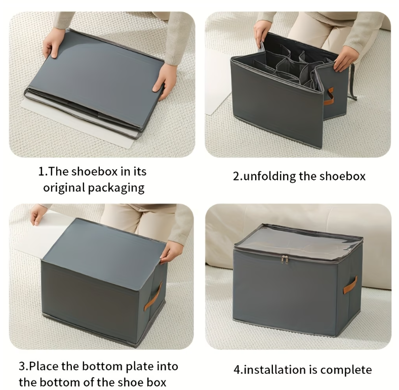 Con-Essentials™ 12-Pair Shoe Storage Solution (Foldable)