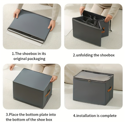 Con-Essentials™ 12-Pair Shoe Storage Solution (Foldable)
